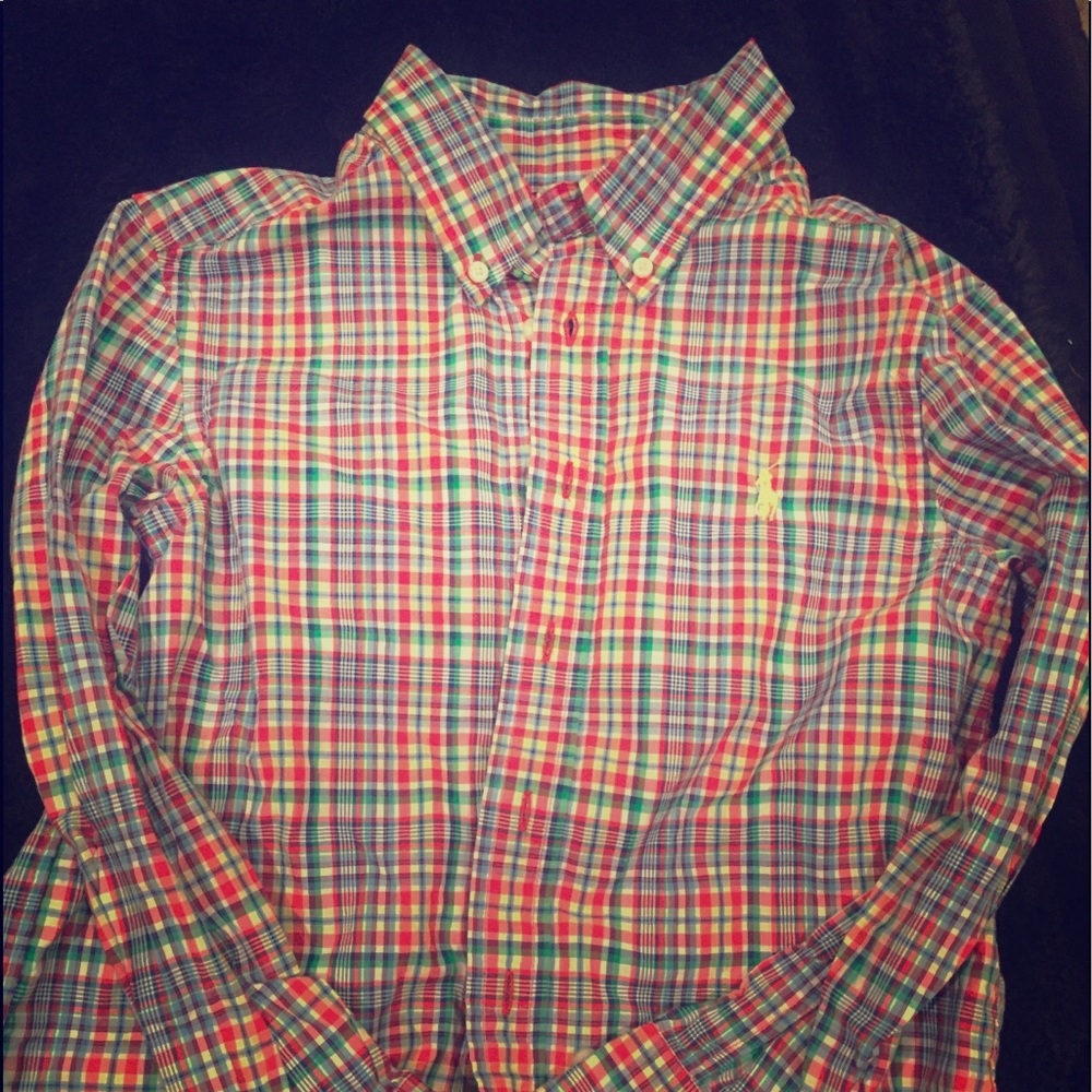 Ralph Lauren size8 button  down shirt
